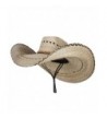 Mexican Style Wide Brim Straw Hat - Natural - CL12FV92YGJ