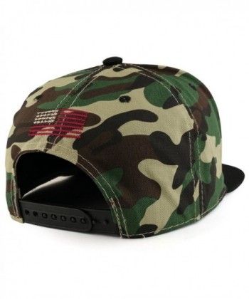 Armycrew American Flag Embroidered Snapback in Men's Baseball Caps