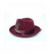 Bruno Capelo Crushable Burgundy Winter in Men's Fedoras