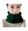 Leories Winter Neck Warmer Fleece Lined Infinity Scarf Soft Thick Circle Loop Scarves - Green - CW187R96OY5