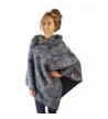 Colorful Paisley Pattern Turtleneck Poncho