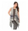 Women's Fashion Wrap Sleeveless Shawl Vest Hem Wrap Front Open Cardigan - CO17YQOREA5