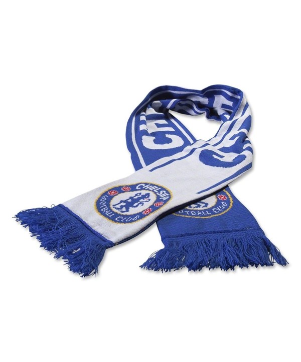 Chelsea FC Woven Winter Scarf (Reflux Blue/White) - C211P6LXV3D