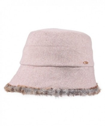 Kenmont Winter Bucket Billycock Pinkish in Women's Bucket Hats