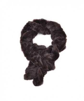AOLOSHOW Winter Warm Fuax Fur Infinity Cowl Scarf Various Styles and Colors - Tiger & Stretchable - Beige - C7184UXK6IO