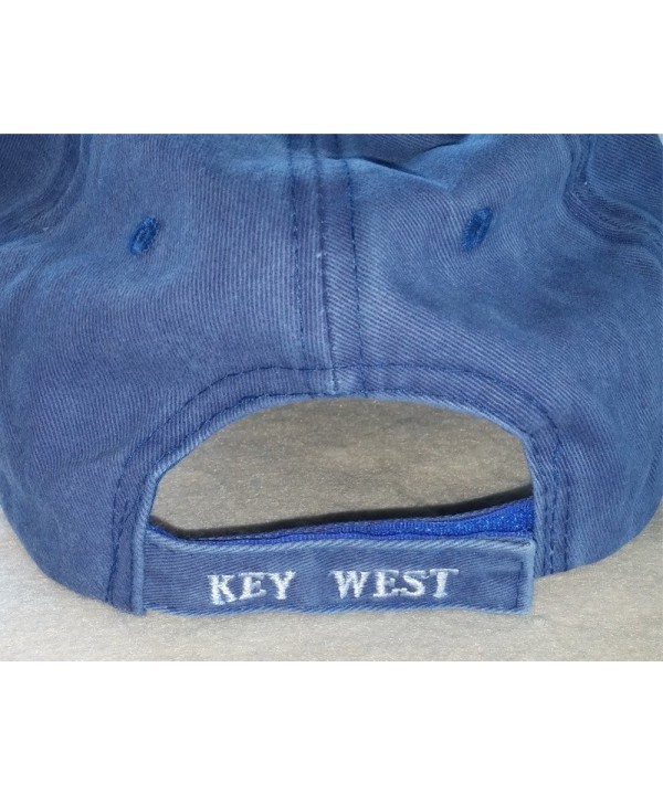 Key West Baseball Cap- Fish Bone- Stone Washed Blue - CC11UTOO2SP