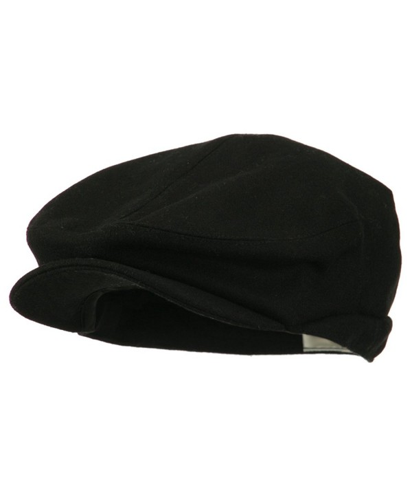 Big Men's Wool Blend Ivy Cap - Black (For Big Head) - CW11I66X0I1