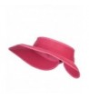 UPF 50+ Bow Tie Tweed Roll Up Visor - Hot Pink - CW187NDNRWC