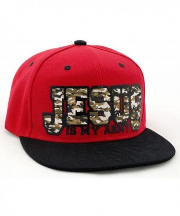 Jesus Is My Army Camo Logo Snapback Baseball Hat - CT127Y6G837