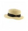 Summer Boater Gambler Hat Natural