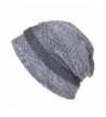 Casualbox Charm Womens Loose Knit Lace Beanie Hat Retro Classic Design Summer Ladies - Gray - C612553GO4T