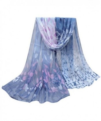 Wensltd Clearance Xmas Gift! Women Beautiful Rainbow Chiffon Shawl Wrap Scarf - Dark Gray - C91286W3AR9