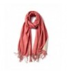 Large 79"x28" Women Soft Cashmere Shawls Wool Wraps Fashion Stole Scarf - Blush - CK1879TURDW