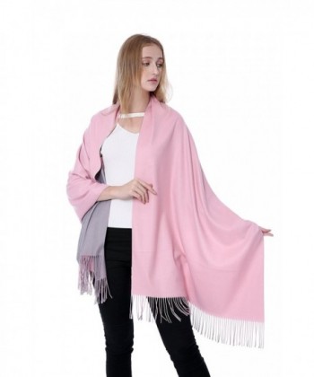 SVEN HOME Cashmere Scarves Pashmina - Pink and Grey - CV187I3D2Y2