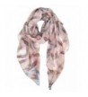 GERINLY Scarf Wrap - Colorful Feathers Print Shawls Womens Soft Scarves - Chocolate Brown - CS186U8UMIS
