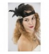 CONIFERA Headband Elastic Feather Crystal