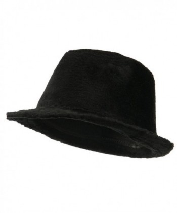 Solid Fur Fedora - Black - CO11GI73DFF