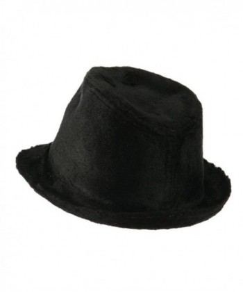 Solid Fur Fedora Black OSFM