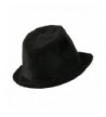 Solid Fur Fedora Black OSFM in Men's Fedoras