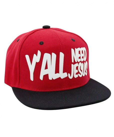 Y'ALL NEED JESUS 3D Logo Snapback Baseball Hat - CQ1284WTV9X