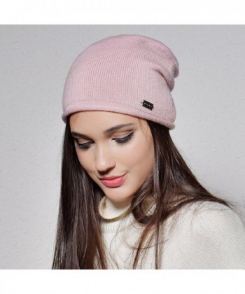 Slouch Beanie Cashmere Ribbed Braided