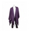 Purple Ruana Acrylic Womens Shawl