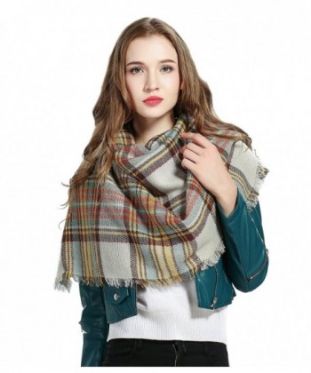 Luxina Large Tartan Square Pashmina