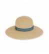 Sun N' Sand Women's Chic Wide Brim Sun Hat with Trim 1726 - A. Natural - CX12FWTPLPT