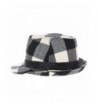 WITHMOONS Fedora Tartan Pttern DW6488