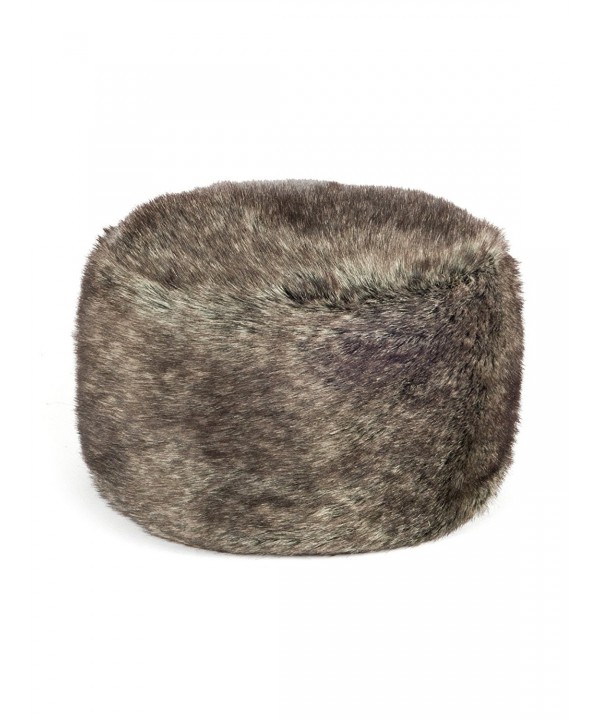Women's Fur Hat Russian Cossack Made Of Faux Rabbit Fur Ashen CS187Y7GHMA
