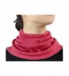 Women Silk Cashmere Neck Gaiter Autumn Winter Warmth Knitted Neck Scarf - Watermelon Red - CQ12O8INE7G