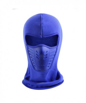Balaclava Ski Mask Unisex Winter Fleece Warm Full Face Cover Anti-dust Windproof Hats - Blue - CE1867E36LX