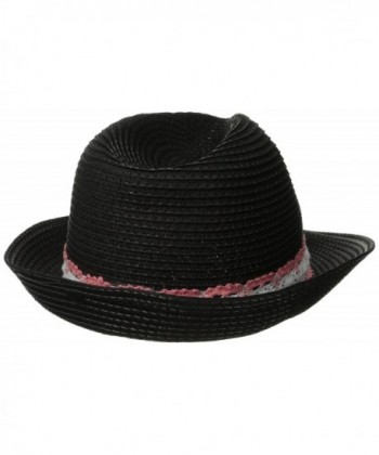 RAMPAGE Womens Crochet Banded Fedora