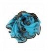 Coromose Women Trendy Gauze Peacock Triangle Veil Church Mantilla Scarf Shawl - Blue - CC11PA9VTV1