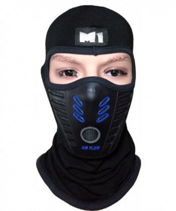 M1 Full Face Cover Balaclava Protection Filter Rubber Mask (BALA-FILT-RUBB-BKBL) - C112G8PL28L