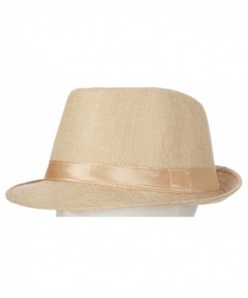 DRY77 Plain Solid Color Fedora - Beige - CC11MYS1YFD