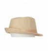 DRY77 Plain Solid Color Fedora in Men's Fedoras