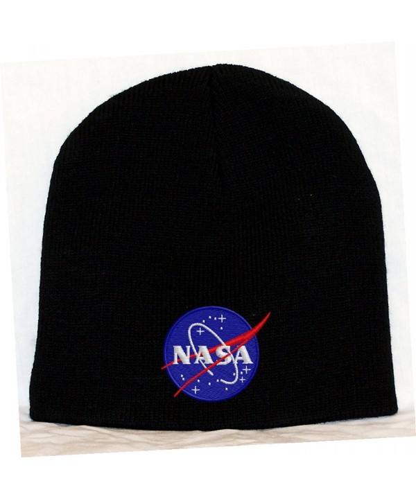 Nasa Meatball Insignia Embroidered Skull Cap - Black - CO11IXG2PIF