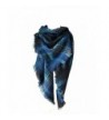 Women's Fashion Soft Warm Corlorful Plaid Blanket Scarf Wrap Shawl Neckwear - Navy Blue - CD1885NAHIL