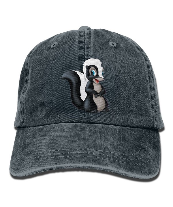 NaNa Home Funny Cartoon Skunk Fashion Denim Baseball Adjustable Caps Hats - Navy - C118585KR4L