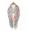 GERINLY Spring Scarves: Two-tone Dots Print Womens Wrap Scarf - Greypink - CE12NZ8M694