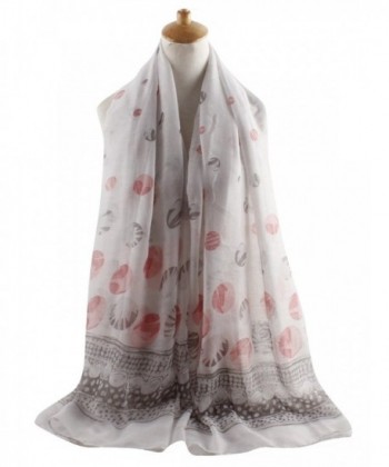 GERINLY Spring Scarves Two tone GreyPink