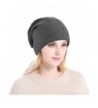 Vbiger Winter Warm Beanie Hat Knit Hats Slouchy Beanie Cap with Fleecy Lining Unisex for Men Women - Gray - CF185YSZDZO