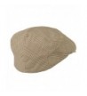 Beige Plaid Ivy Newsboy Cap