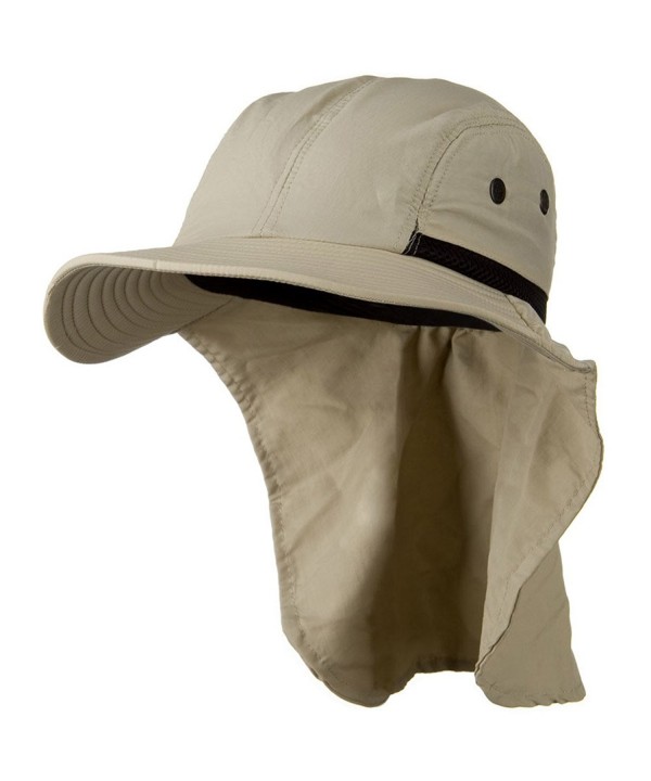 Mesh Sun Protection Flap Hat - Sand W14S42F - CH110A3WA91