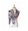 Lo Shokim Womens Letter Print Scarf Oblong Shawl With Fringe - B02 - CY18639WR8O