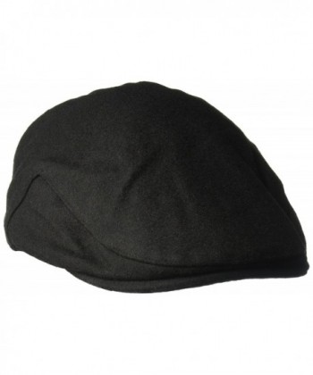 Country Gentleman Men's Wool Ivy Flat Cap - Black - CD1192O8DTH