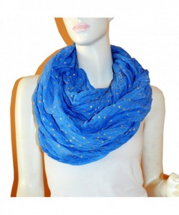 SCARF_TRADINGINC Light Weight All Season Star Gliding Infinity Scarf - Blue - CY11F51KBV9