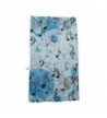 Music Scarf Blue Treble Pattern