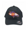UNAMEIT Colorado Flag Bronco Hat 6277 Fitted Curved Bill Flexfit Hat - Black - CG12DXVG0CV